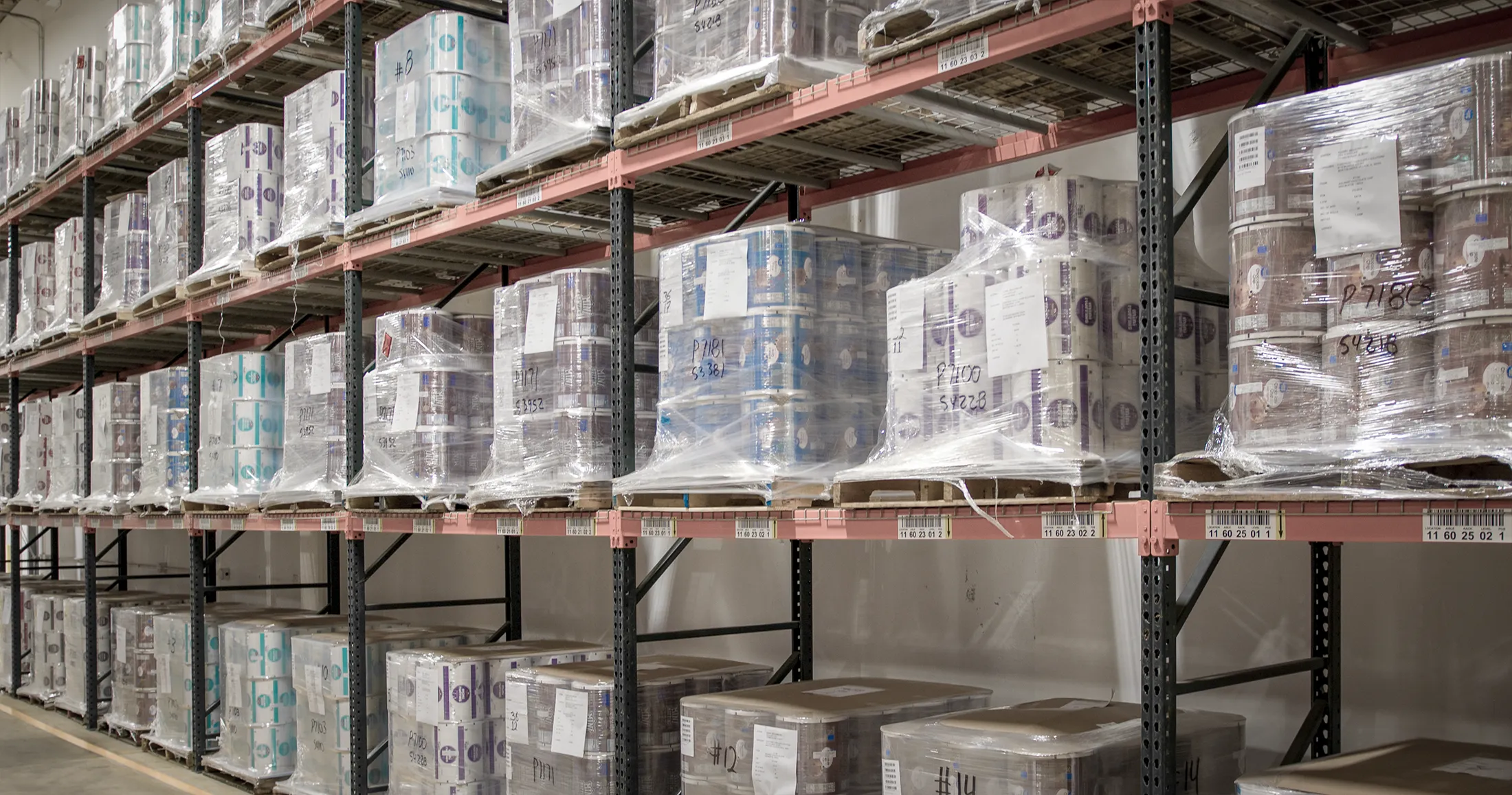 Racked Pallets in Warehouse